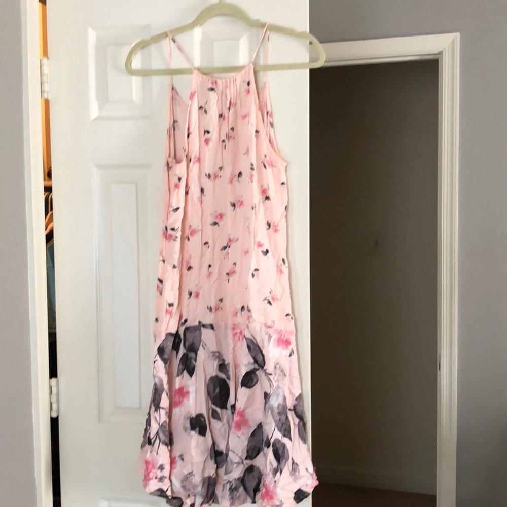 Pink and grey dress